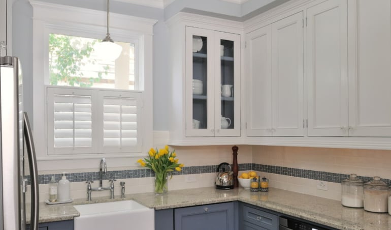 Polywood shutters in a St. George kitchen.